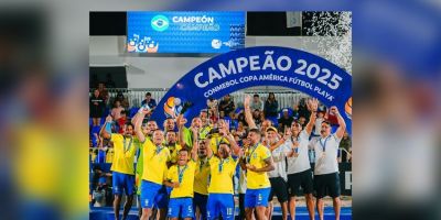 Brasil conquista a Copa América de Beach Soccer pela quarta vez