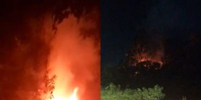 Dois incêndios em vegetação são registrados na noite desta terça em Camaquã