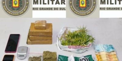 Casal é preso por tráfico de maconha e skunk em Rio Grande