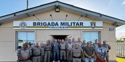 Brigada Militar de Camaquã se despede do tenente-coronel RR Fernando Rodrigues Maciel, que era comandante do batalhão