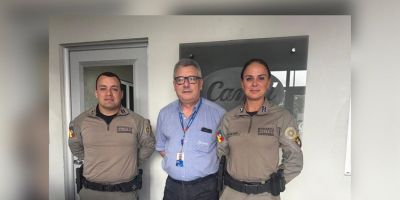 Comandante do 30º BPM se reúne com representante da Camil Alimentos para tratar sobre o Piseg