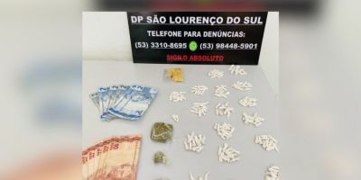 Três homens são presos por tráfico de drogas em São Lourenço do Sul