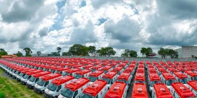 RS recebe 113 novas ambulâncias para renovação e ampliação da frota do Samu