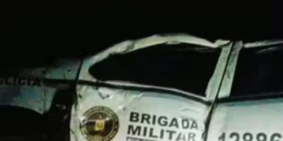 Policial militar morre após viatura sair da pista no Norte do RS