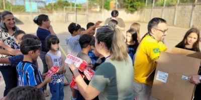 Alunos da Rede Municipal de Ensino de Camaquã recebem kit dental