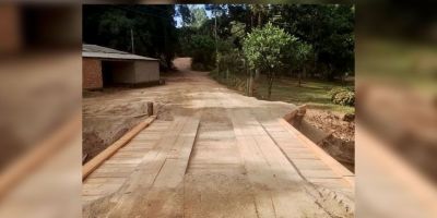 Ponte da divisa entre Camaquã e Cerro Grande do Sul é reconstruída em parceria entre os municípios