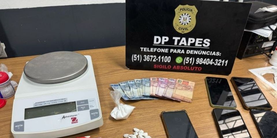 Jovens são apreendidos por tráfico de entorpecentes em Tapes