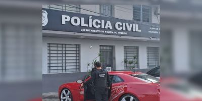 Camaro é apreendido em Camaquã em investigação contra lavagem de dinheiro