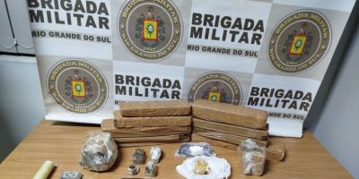 Menor de idade é apreendido com maconha, ecstasy e arma de fogo em Tapes