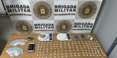 Jovem de 21 anos é preso portando munições e entorpecentes em São Lourenço do Sul