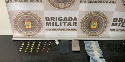 Homem é preso com ecstasy e cocaína em São Lourenço do Sul