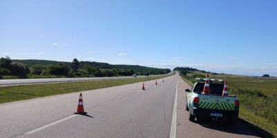 BR-116 é bloqueada entre Cristal e São Lourenço do Sul