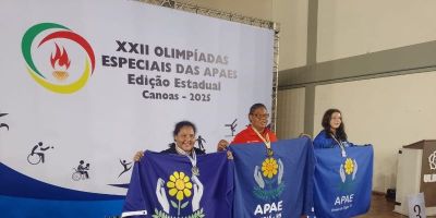 Vitória garante prata para Camaquã no tênis de mesa nas olimpíadas das Apaes