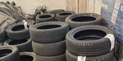 Receita Federal destina pneus para a Brigada Militar do Rio Grande do Sul