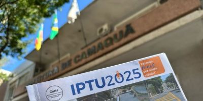Prorrogado o prazo para pagamento da Cota Única e Cota Única duas parcelas do IPTU 2025 em Camaquã 