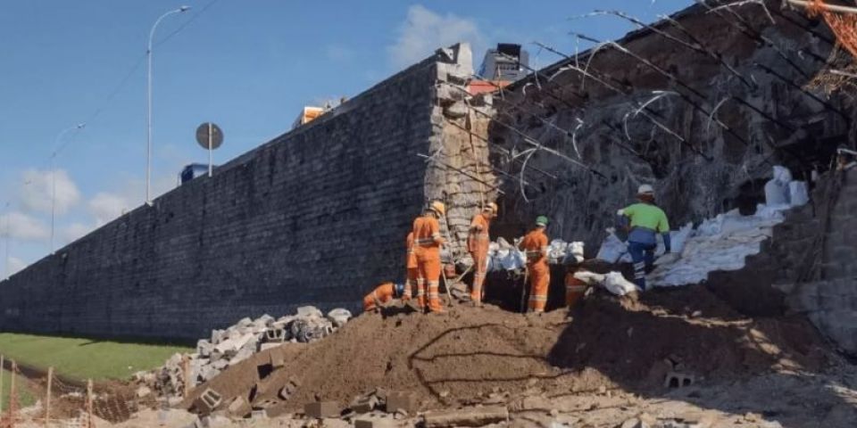 Obra em viaduto que foi danificado na BR-116 é iniciada em Pelotas
