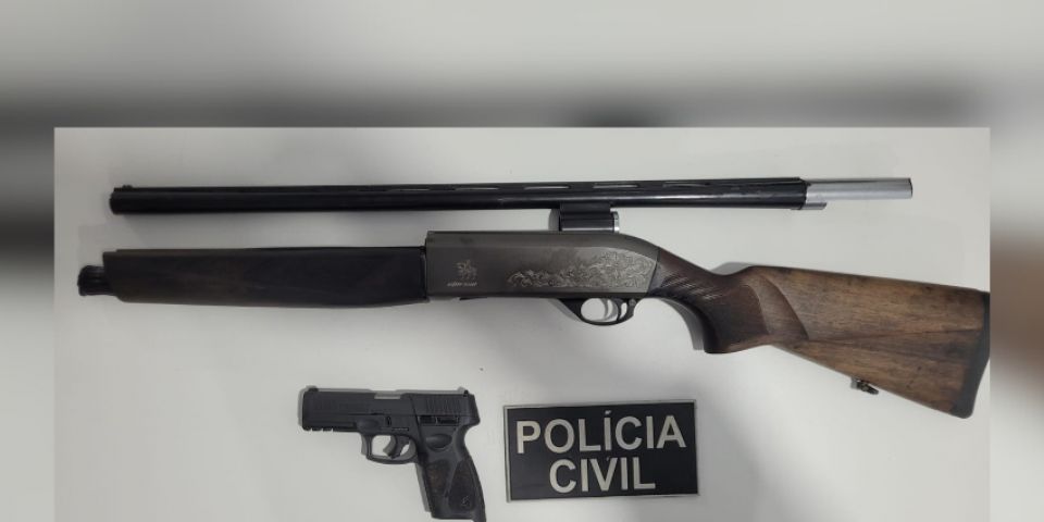 Em cumprimento de mandado, homem é preso com armas em Eldorado do Sul