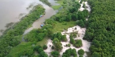 Pelotão Ambiental realiza operação em Tapes com Grupamento Aéreo