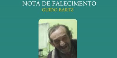 OBITUÁRIO: Nota de Falecimento de Guido Bartz, de 77 anos