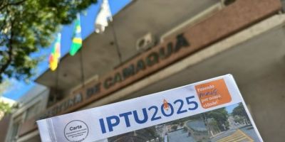 Prazo para pagar o IPTU em cota única com 10% de desconto acaba no dia 10 em Camaquã