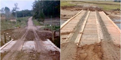Prefeitura de Camaquã conclui obras em duas pontes do interior