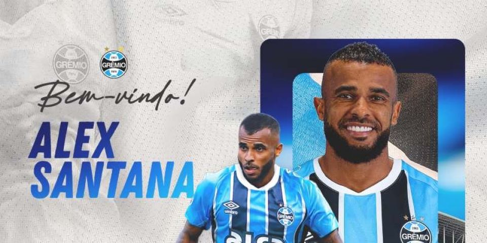 Alex Santana, de 30 anos, é anunciado como novo volante do Grêmio