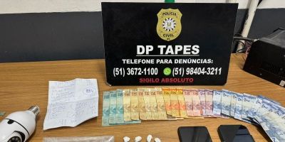 Mulher de 50 anos é presa por tráfico de drogas em Tapes