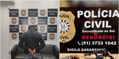 Homem é preso após tentar matar cinco pessoas em Encruzilhada do Sul