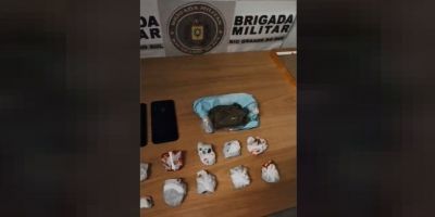 VÍDEO: homem é preso com droga, dinheiro e celular em Camaquã
