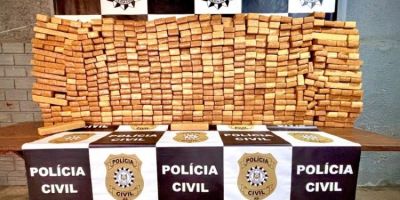 Mais de meia tonelada de maconha é apreendida em Novo Hamburgo