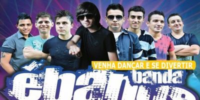 Publicidade: Domingueira no Salão Central com a Banda Ébanos. Amanhã, 6 de abril