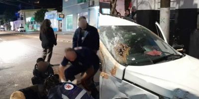 Colisão entre motocicleta e caminhonete deixa homem ferido em Camaquã