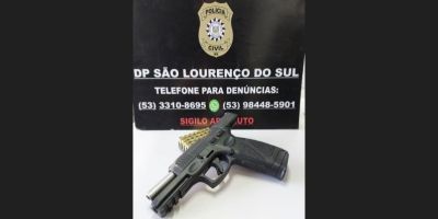 Arma é apreendida e homem é preso por ameaça em Pelotas