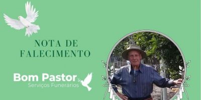 OBITUÁRIO: Nota de Falecimento de Almerindo Atalibio Dias, de 88 anos
