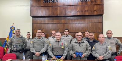 Tenente Veríssimo e sargento Seixas são agraciados pela Câmara de Vereadores de Tapes