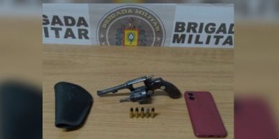 Após denúncias, homem que estaria envolvido em briga em bar é preso por porte ilegal de arma em Camaquã