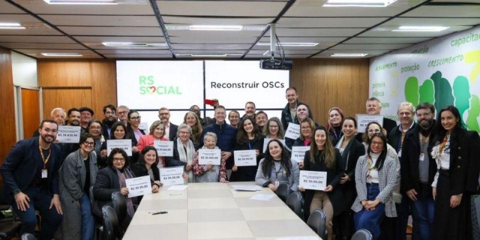Governo do RS realiza repasse de R$ 600 mil para auxílio na reconstrução de Organizações da Sociedade Civil