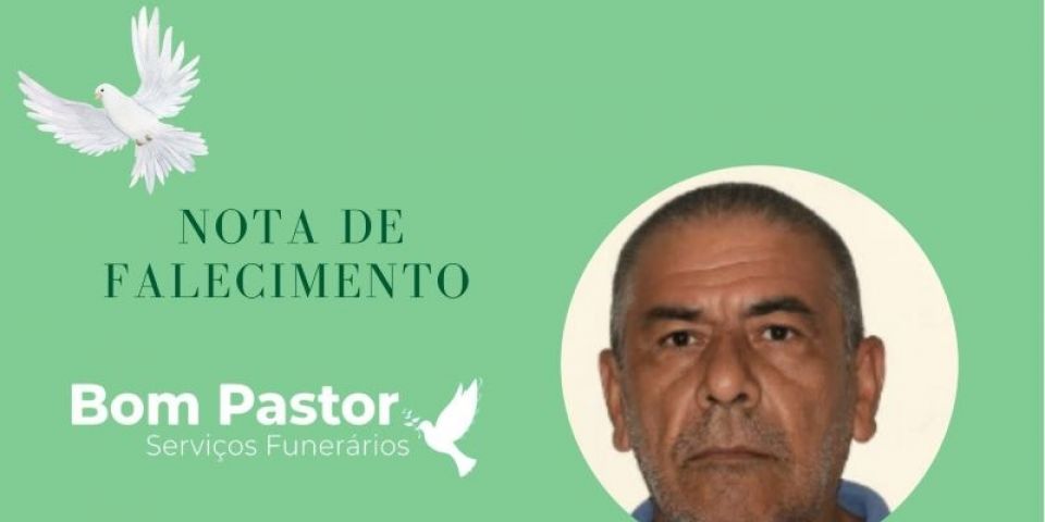 OBITUÁRIO: Nota de Falecimento de Valcir Rodrigues, de 66 anos