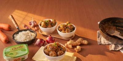 Receita de bolinhos de cascas de legumes com molho oriental