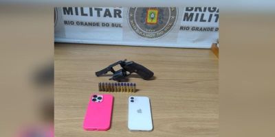 Homem de 23 anos é preso por porte ilegal de revólver em Camaquã