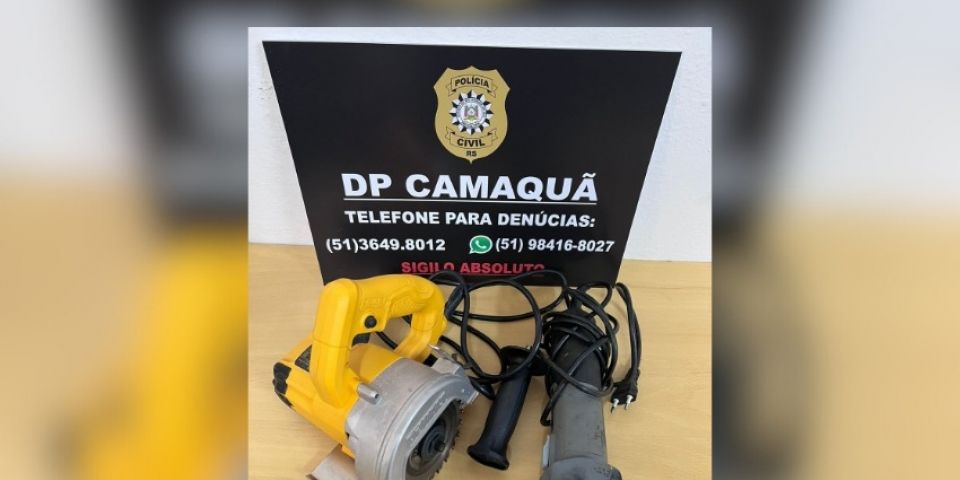 Objetos apreendidos estão à disposição do proprietário na Delegacia de Polícia de Camaquã