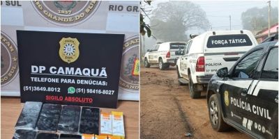 Homem de 38 anos é preso com munições de calibre restrito e diversos celulares em Camaquã