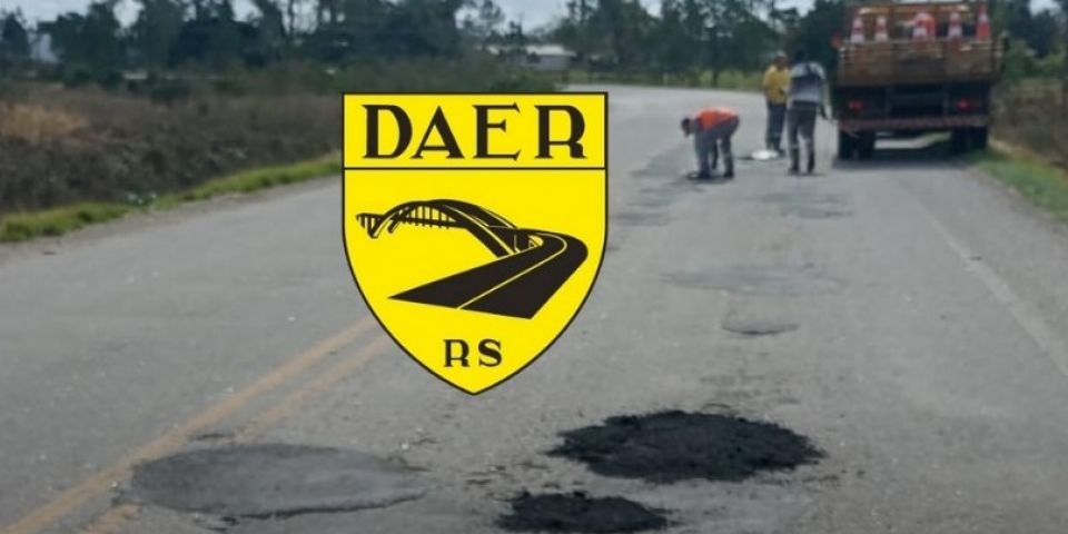 Daer realiza obras de recuperação na ERS-350 entre Camaquã e Arambaré