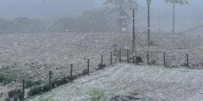 RS registra neve em algumas localidades neste sábado (9)