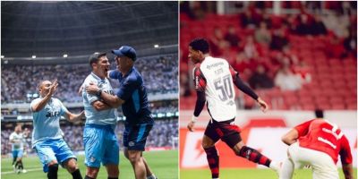 Grêmio vence o Atlético-MG fora de casa e Inter perde para o Flamengo em casa pelo Brasileirão