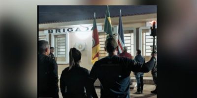 Brigada Militar recebe a Chama da Pátria em São Lourenço do Sul
