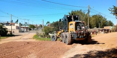 Prefeitura de Camaquã realiza melhorias na Rua Ederaldo de Souza Gomes, no bairro Getúlio Vargas