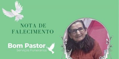 OBITUÁRIO: Nota de falecimento de Alida Holz Dettmann, de 85 anos
