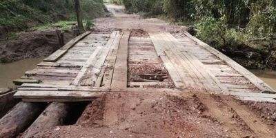 Estradas e pontes do interior são recuperadas após fortes chuvas em Camaquã