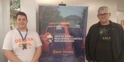 Defesa Civil de Tapes participa de seminário sobre resiliência climática